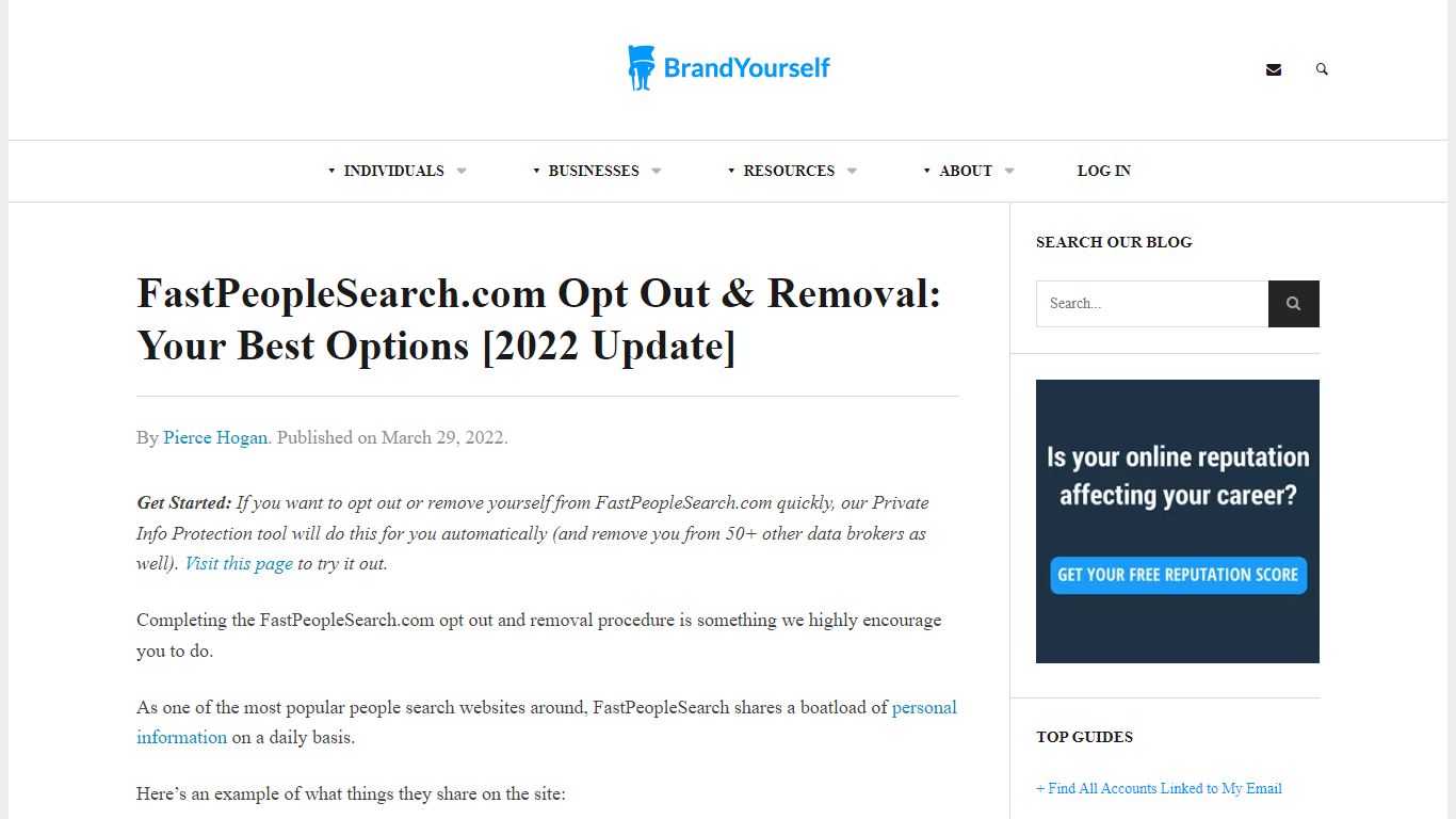 FastPeopleSearch.com Opt Out & Removal [2022 Update]